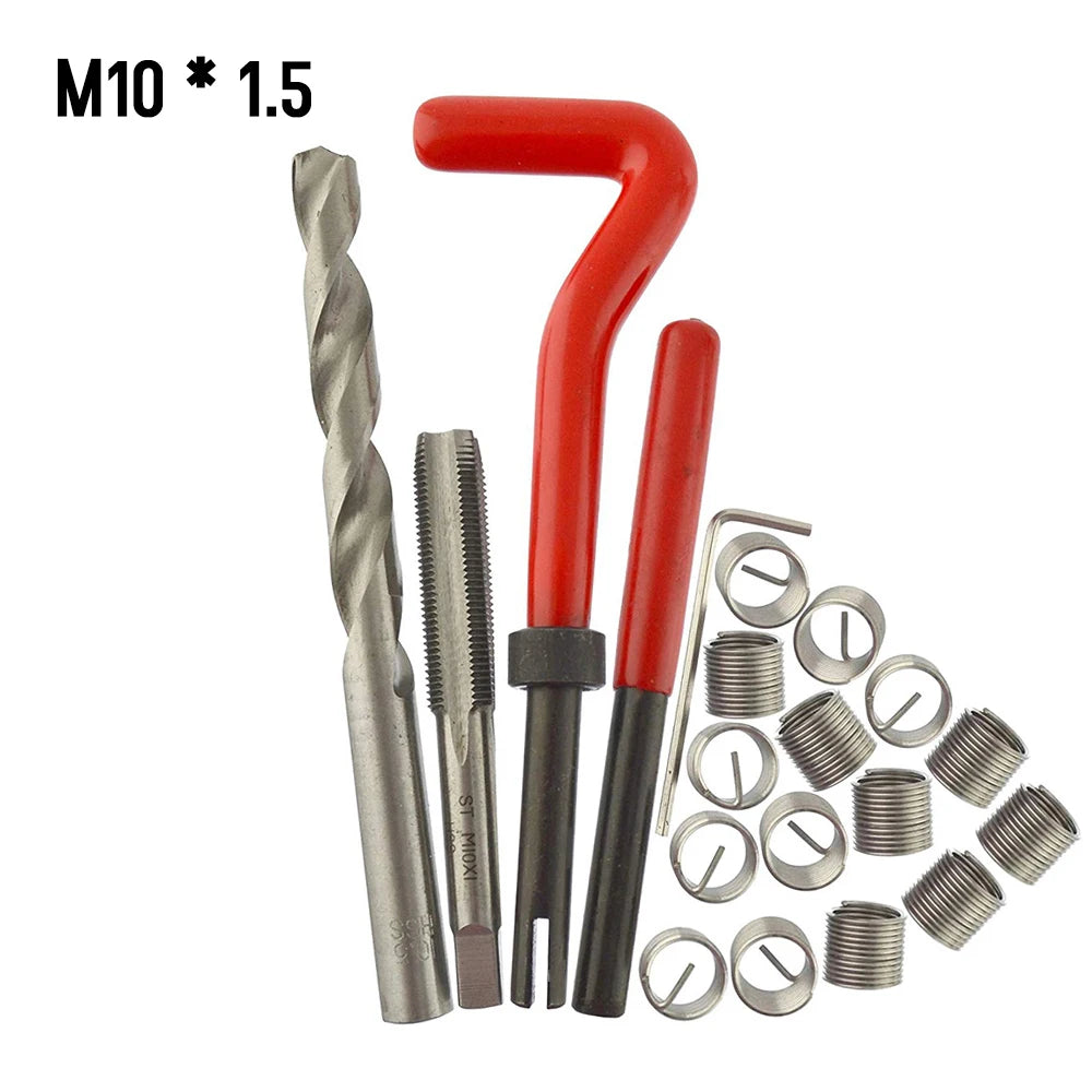 Universal Metric Thread Repair Insert Kit M5 to M14 Helicoil Car Pro Coil Tool M5 * 0.8 to M14 * 1.5