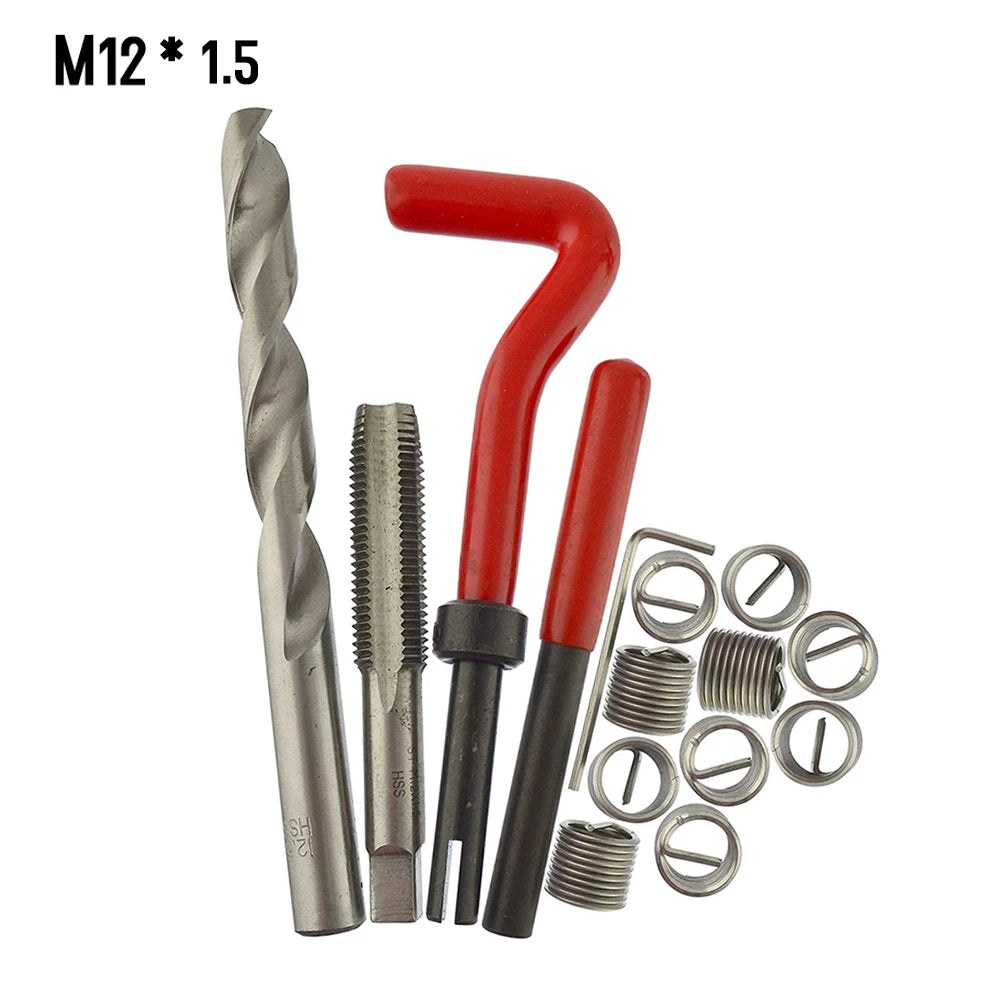 Universal Metric Thread Repair Insert Kit M5 to M14 Helicoil Car Pro Coil Tool M5 * 0.8 to M14 * 1.5