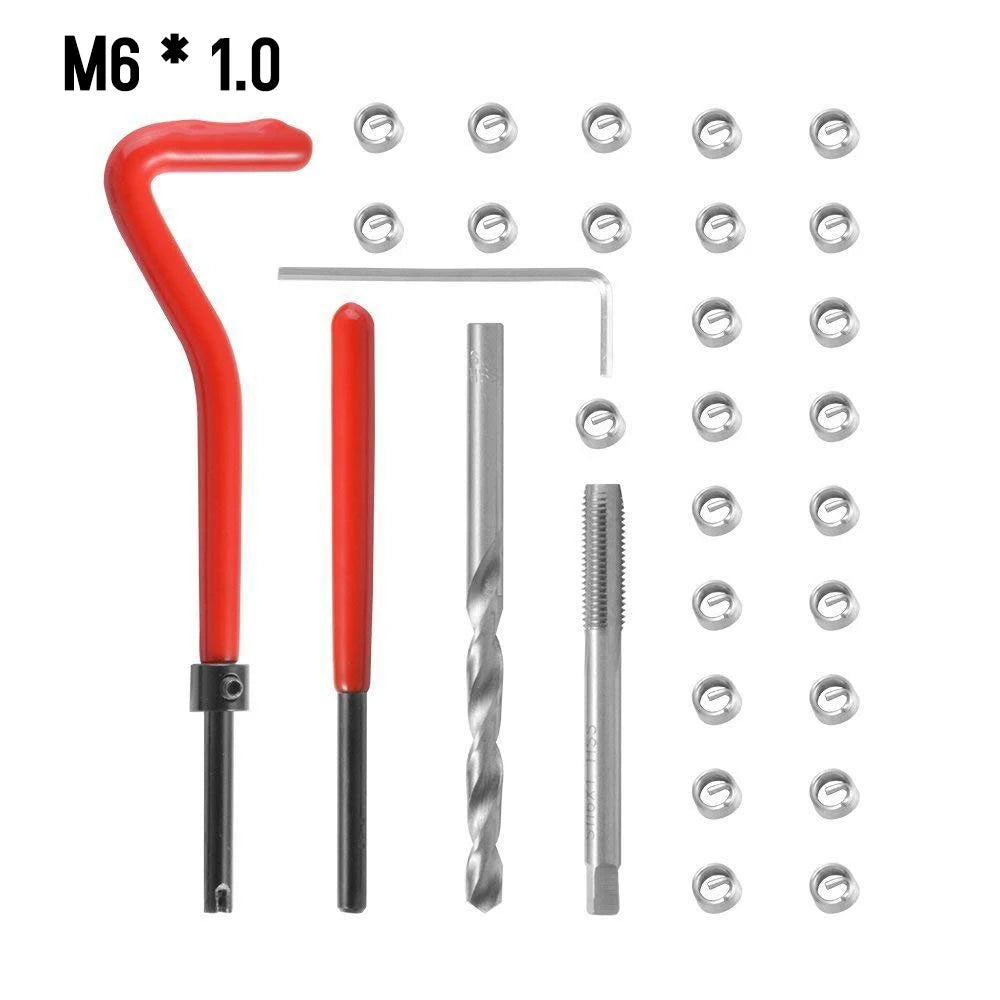 Universal Metric Thread Repair Insert Kit M5 to M14 Helicoil Car Pro Coil Tool M5 * 0.8 to M14 * 1.5