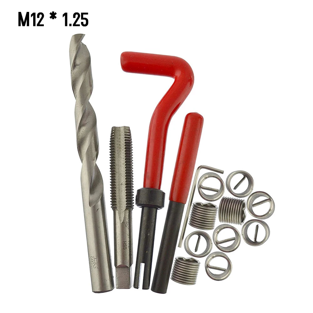 Universal Metric Thread Repair Insert Kit M5 to M14 Helicoil Car Pro Coil Tool M5 * 0.8 to M14 * 1.5