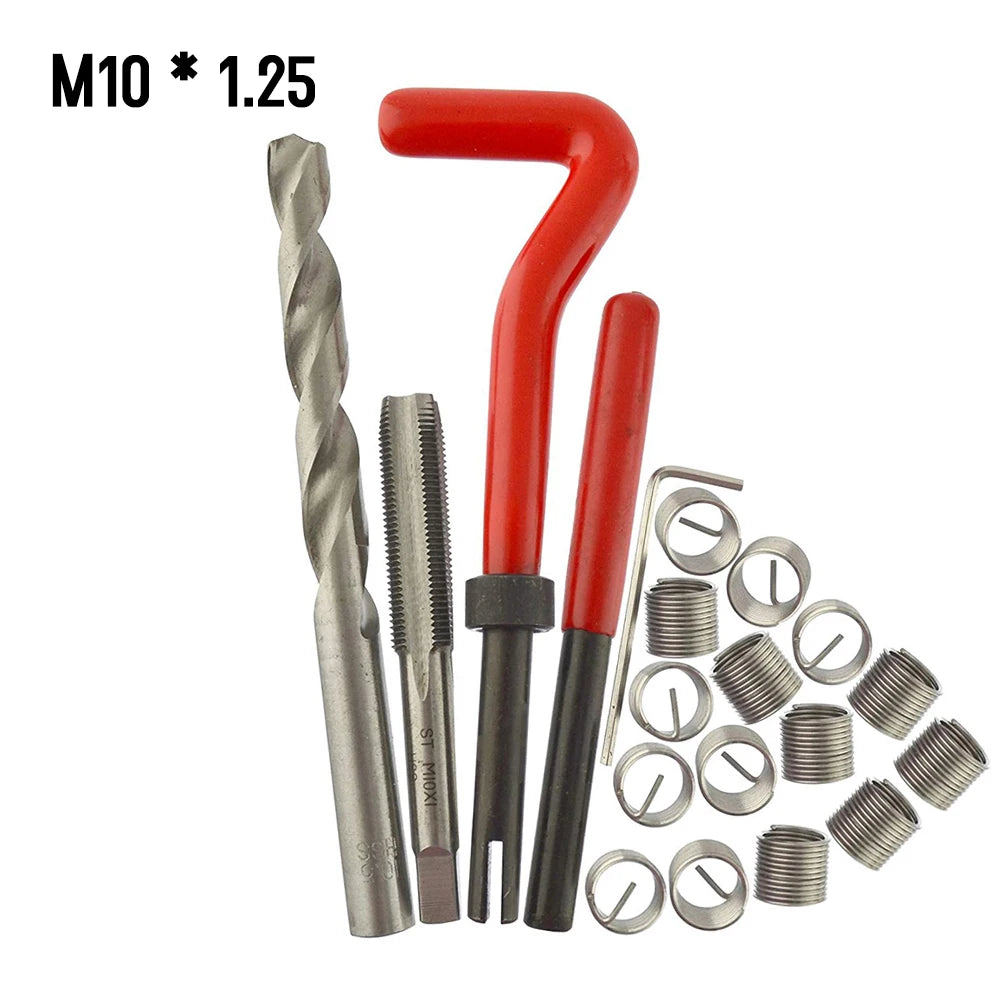 Universal Metric Thread Repair Insert Kit M5 to M14 Helicoil Car Pro Coil Tool M5 * 0.8 to M14 * 1.5