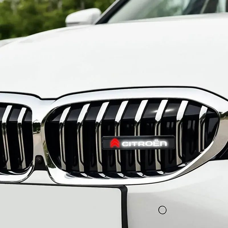 LED Front Hood Grille Emblem Badge Decorative Car Light For Citroen C1 C3 C4 C5 C6 2CV VTS Picasso Cross Cactus C4L DS3 DS4 DS5