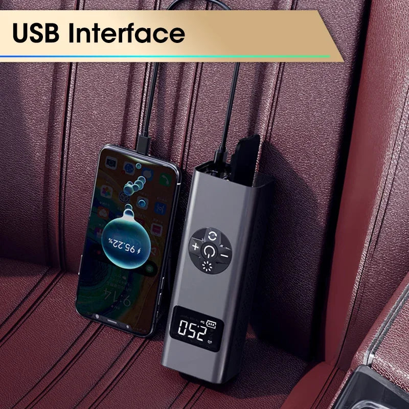 Vtopek Air Pump Portable Wireless Electric Tire Inflator For Car Bicycle Motorcycle Air Compressor Injector Bike MTB Accessories