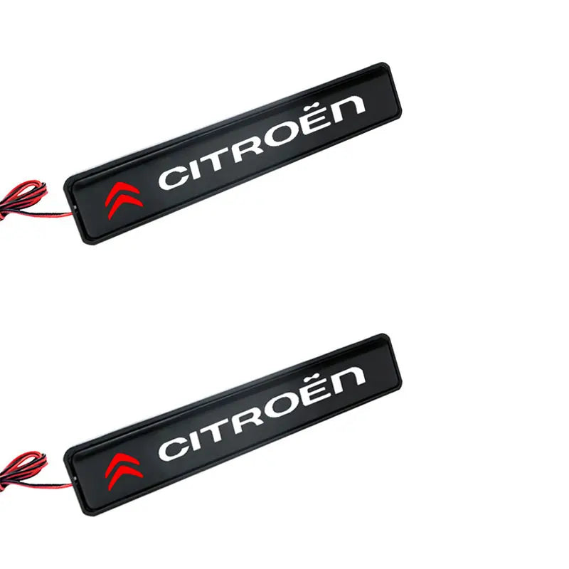 LED Front Hood Grille Emblem Badge Decorative Car Light For Citroen C1 C3 C4 C5 C6 2CV VTS Picasso Cross Cactus C4L DS3 DS4 DS5