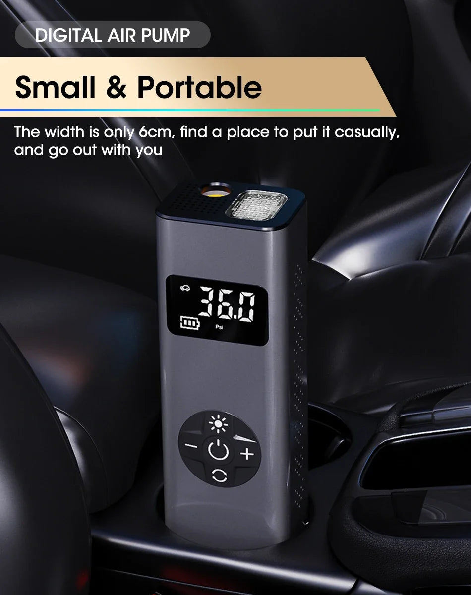 Vtopek Air Pump Portable Wireless Electric Tire Inflator For Car Bicycle Motorcycle Air Compressor Injector Bike MTB Accessories